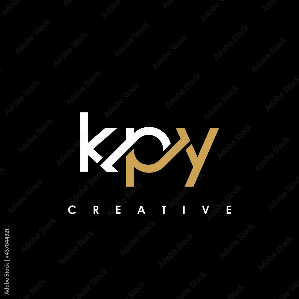 KPY Letter Initial Logo Design Template Vector Illustration