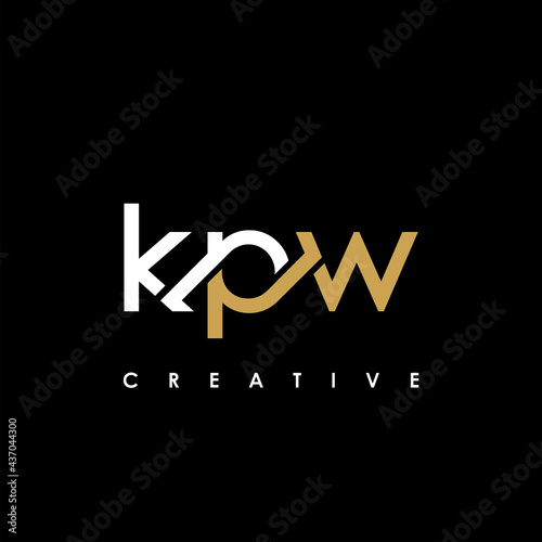 KPW Letter Initial Logo Design Template Vector Illustration photo