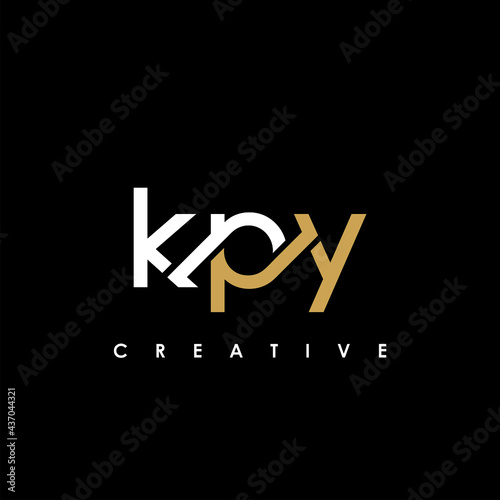 KPY Letter Initial Logo Design Template Vector Illustration