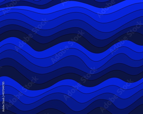 abstract blue waves