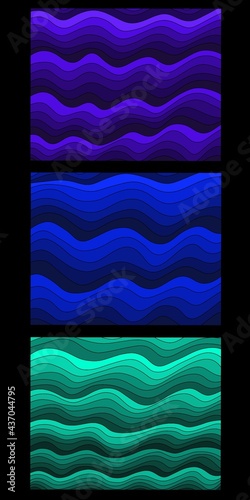 set of abstract backgrounds