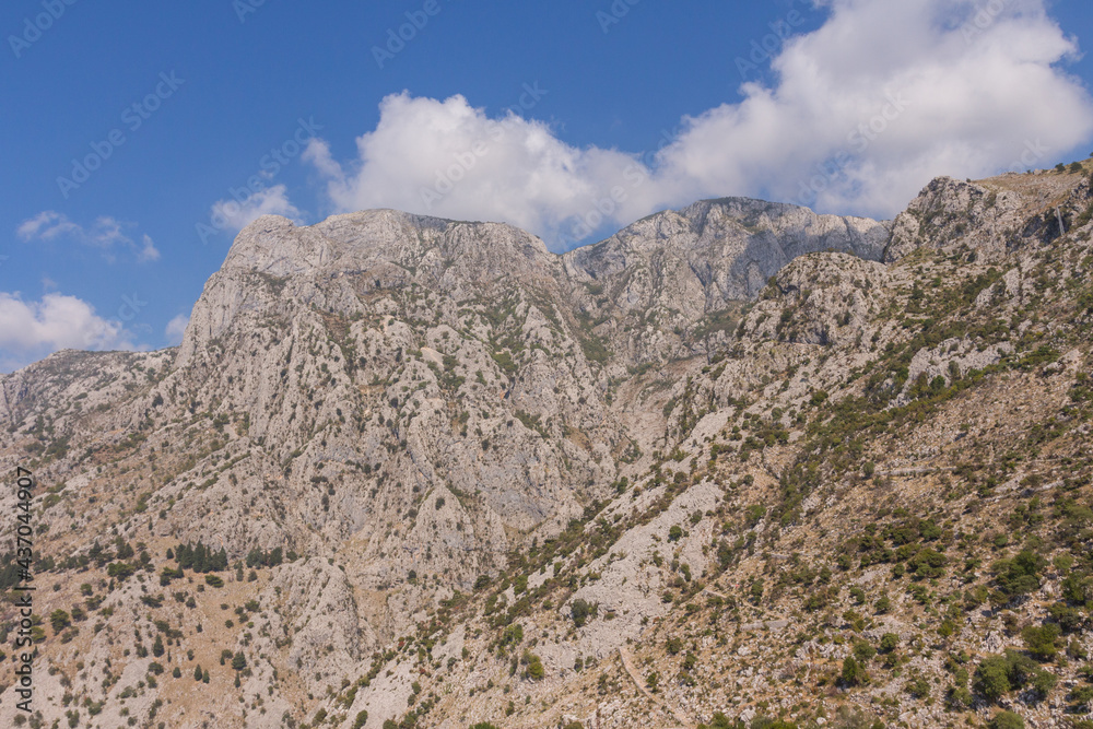 Beautiful mountains near the town of Kotor. Montenegro Beautiful mountains near the town of Kotor. Montenegro