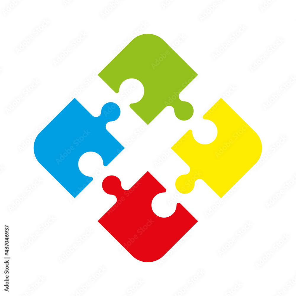 Simple puzzle four piece business presentation. Circle puzzle outline infograph. 4 Step contour process diagram. Section line compare puzzle banner. Simple puzzle four piece business presentation. Circle puzzle outline infograph. 4 Step contour process diagram. Section line compare puzzle banner.