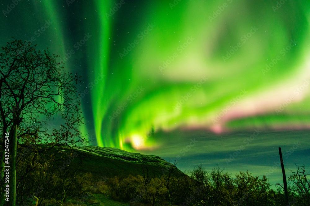 Ταπετσαρία Northern lights, Torneträsk, Abisko, Sweden
