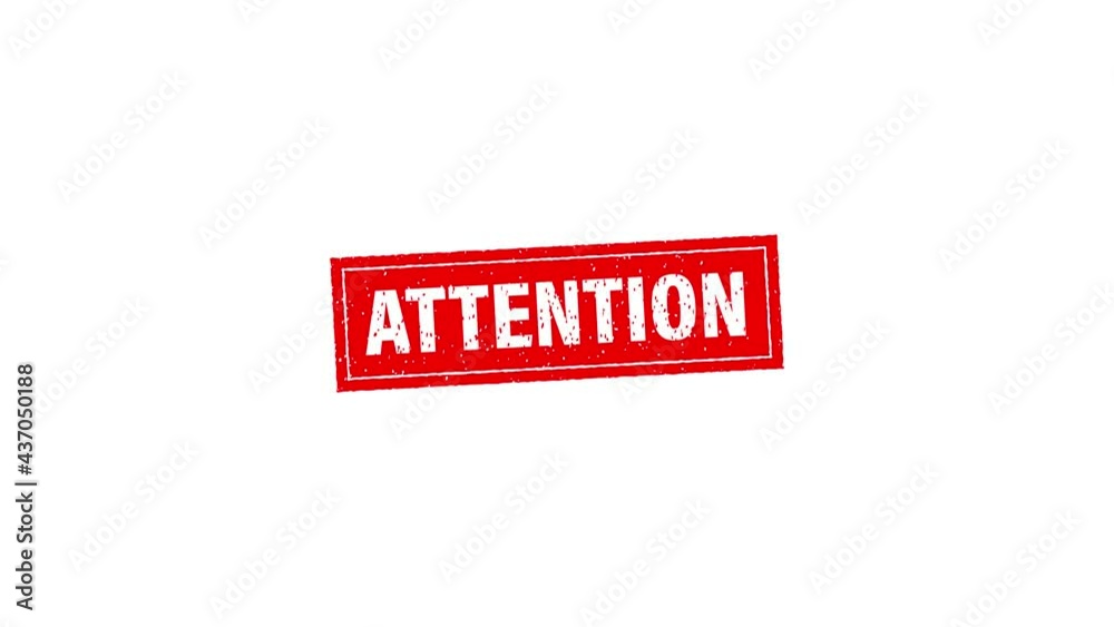 Vidéo Stock White background, isolated. Warning attention sign