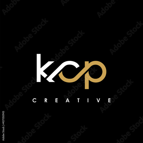 KCP Letter Initial Logo Design Template Vector Illustration