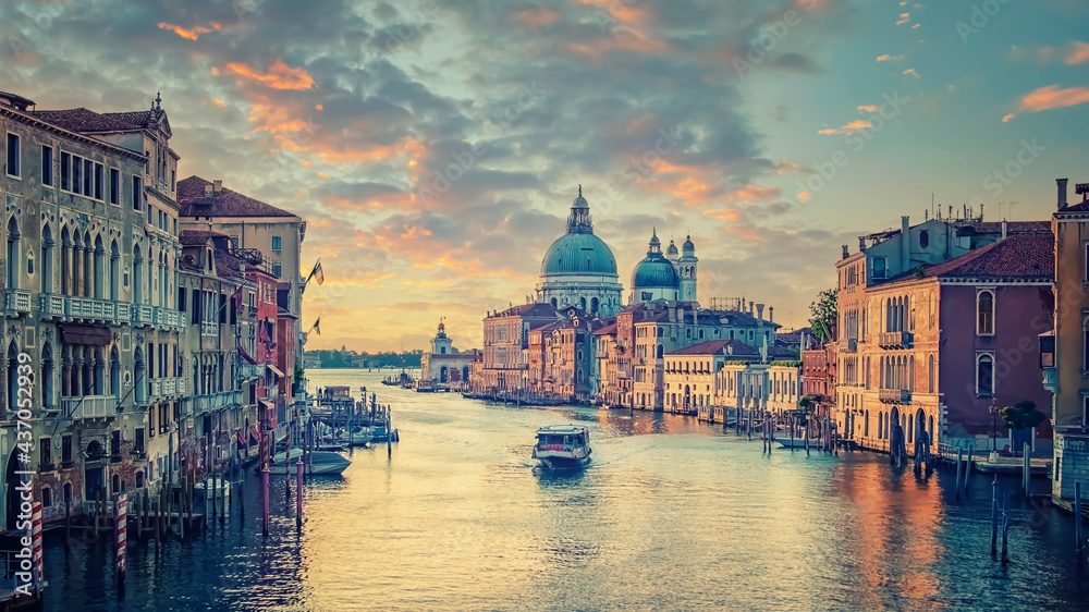 Grand Canal in Venice city