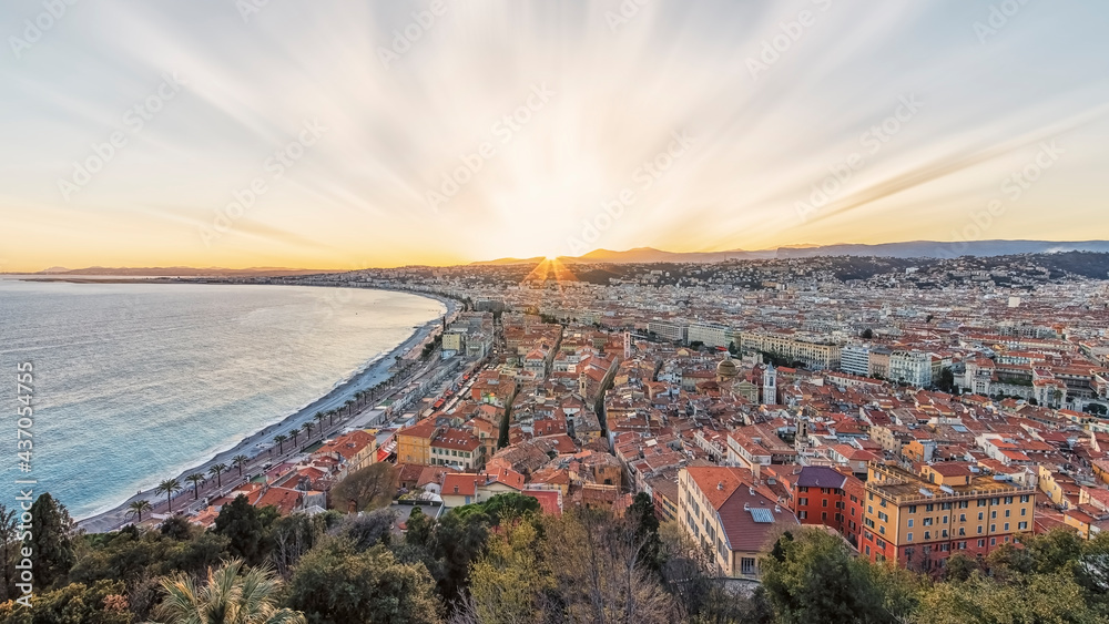 City of Nice on the French Riviera