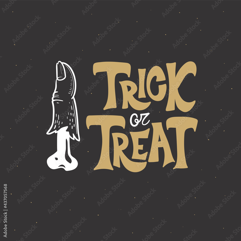 Fototapeta premium Halloween Design Elements Set. Hand Drawn Cartoon Doodles. Vector illustration. Template social madia post