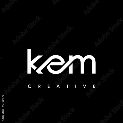 KEM Letter Initial Logo Design Template Vector Illustration photo