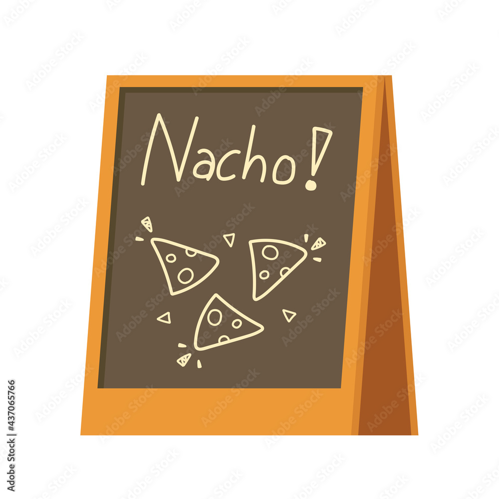 Nacho vector. Nachos on white background. Nacho poster. Nacho vector. Nachos on white background. Nacho poster.
