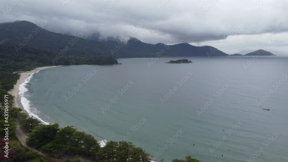 Ilhabela Paradise Island Sao Paulo Brazil Nature Green Blue Ocean Waterfall Sky Landscape Tropical Rainforest Jungle Trees Drone Sand Ilhabela Paradise Island Sao Paulo Brazil Nature Green Blue Ocean Waterfall Sky Landscape Tropical Rainforest Jungle Trees Drone Sand