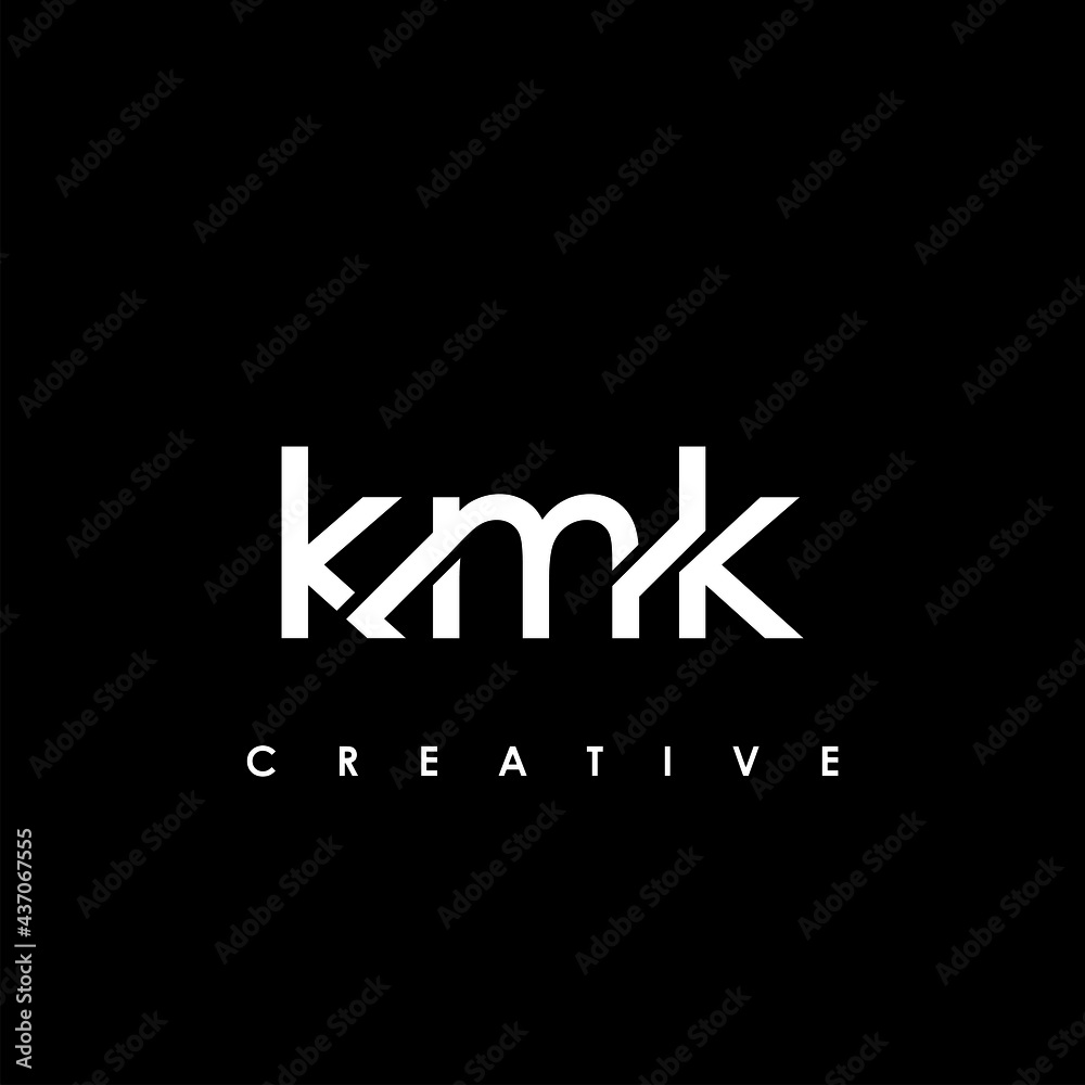 KMK Letter Initial Logo Design Template Vector Illustration