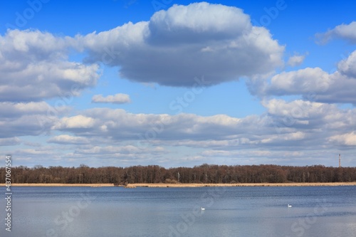 Birdwatching nature reserve in Raciborz, Poland photo