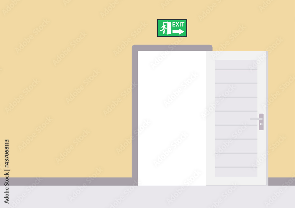 Exit door vector. free space for text. wallpaper. background. fire door vector. Exit door vector. free space for text. wallpaper. background. fire door vector.