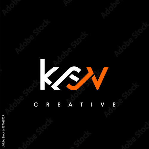 KSV Letter Initial Logo Design Template Vector Illustration