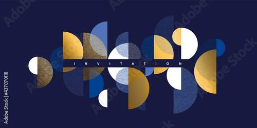 Modern abstract geometric header, invitation © galyna_p