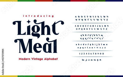 Alphabet typeface script style. Vector illustration fonts a to z and number. Typography handwriting font set. 