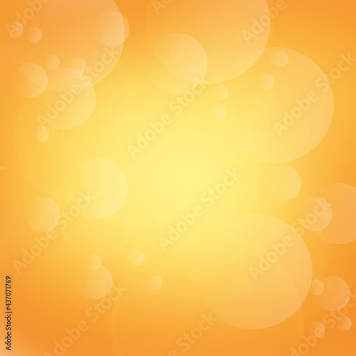 Orange summer background with defocused lights. Copy space for your ideas.