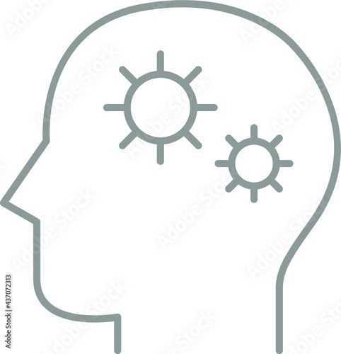 Machine learning artificial neural network ai icon