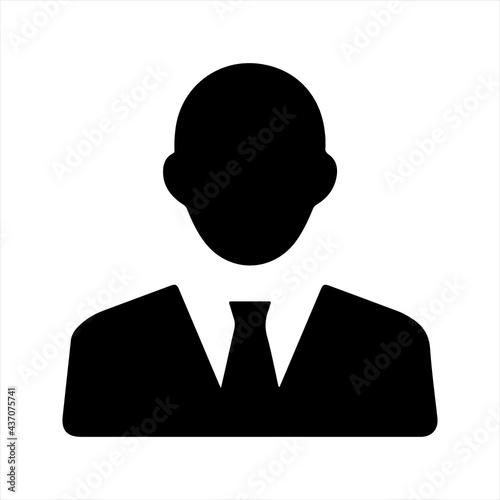Businessman icon, vector and glyph