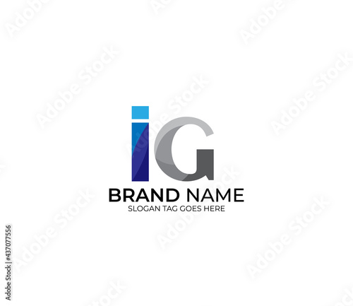 Modern IG Alphabet Blue Or Gray Colors Company Based Logo Design Concept Free Download Modern IG Alphabet Blue Or Gray Colors Company Based Logo Design Concept - GFXLoad