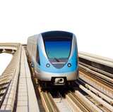 modern metro or train for high speed public transportation