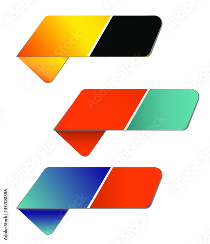 Set of colorful vector banners