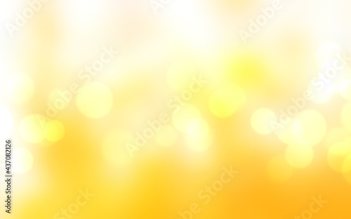 Abstract yellow background. Warm color tone background. With circle shape look like bokeh. Yellow in golden tone. Like use to cerebrate seasonal.