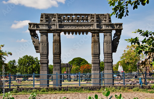 Kirti Toran Warangal fort in Telangana India Asia. Warangal was the capital of the Kakatiya kingdom which ruled between 12th and 14th century