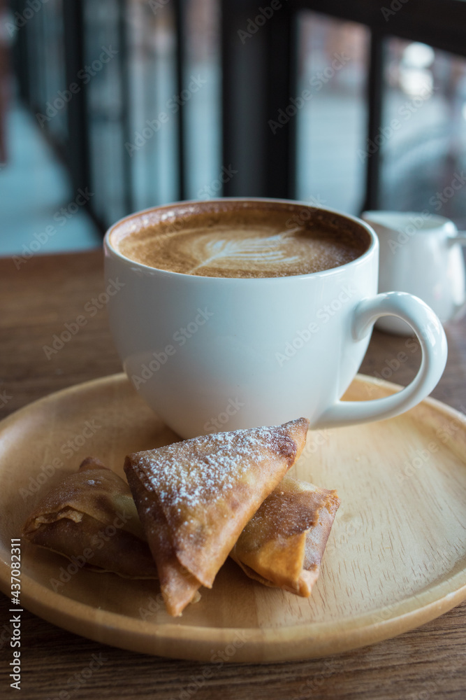 Hot coffee.