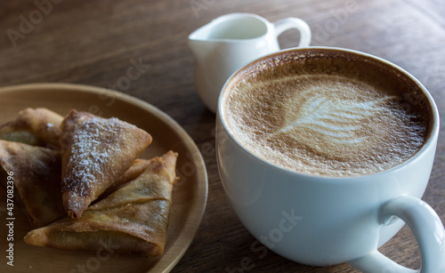 Hot coffee.
