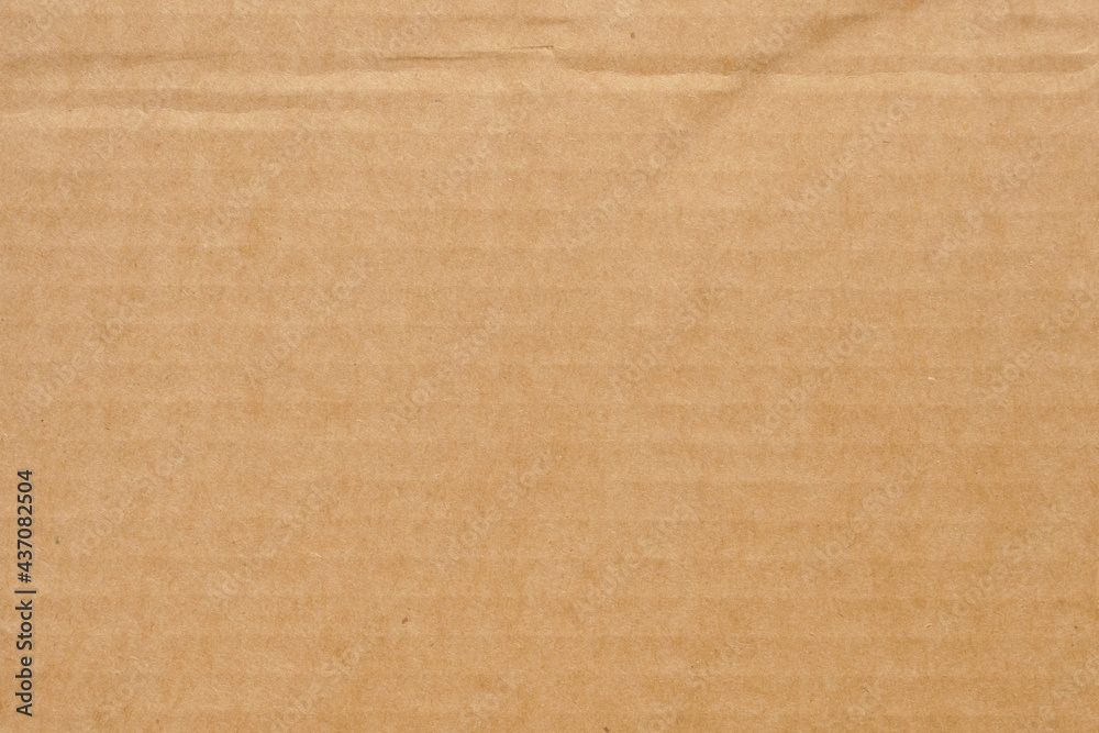 Fototapeta premium Brown eco recycled cardboard paper sheet texture background