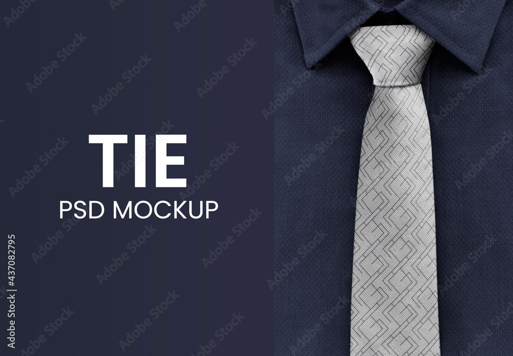 Necktie Mockup for Business Wear Apparel Stock Template | Adobe Stock