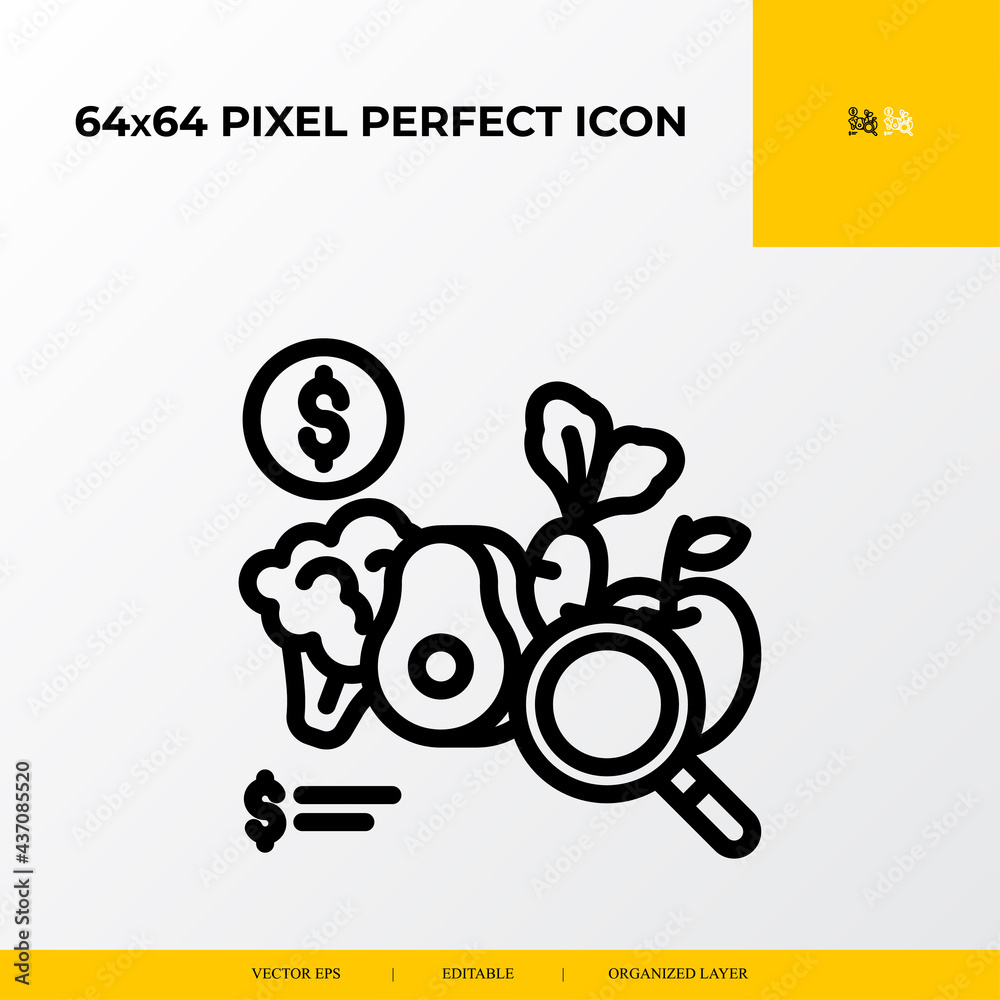 fruit and vegetable icon.E-commerce Related Vector Line Icons.64x64 pixel perfect icons fruit and vegetable icon.E-commerce Related Vector Line Icons.64x64 pixel perfect icons