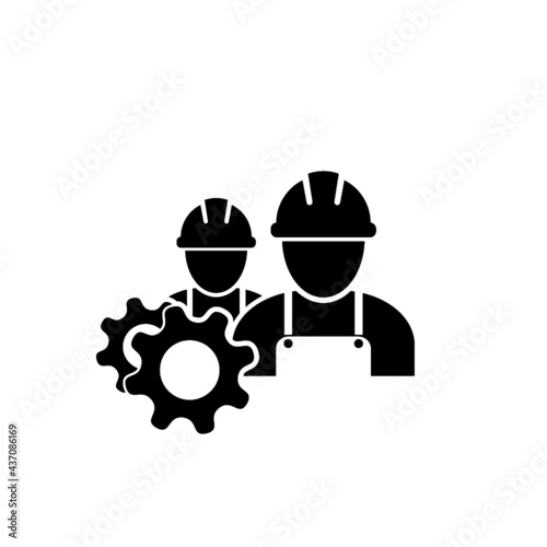 Engineer icon isolated on white background