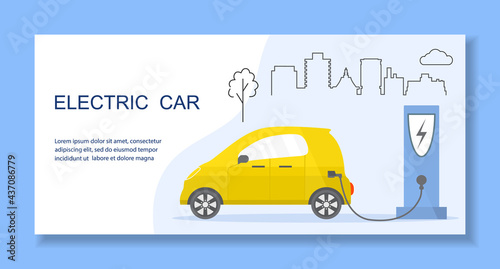 Electric car Green Energy Transport ECO friendly