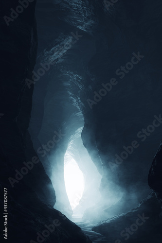 cave entrance dark undergro...