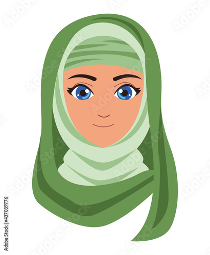 muslim girl with chador