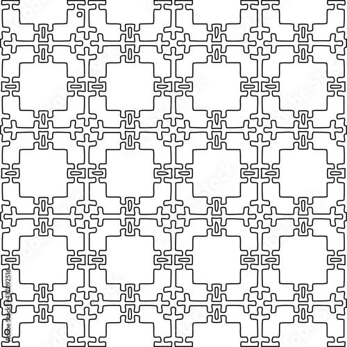 Vector monochrome pattern, Abstract texture for fabric print, card, table cloth, furniture, banner, cover, invitation, decoration, wrapping.