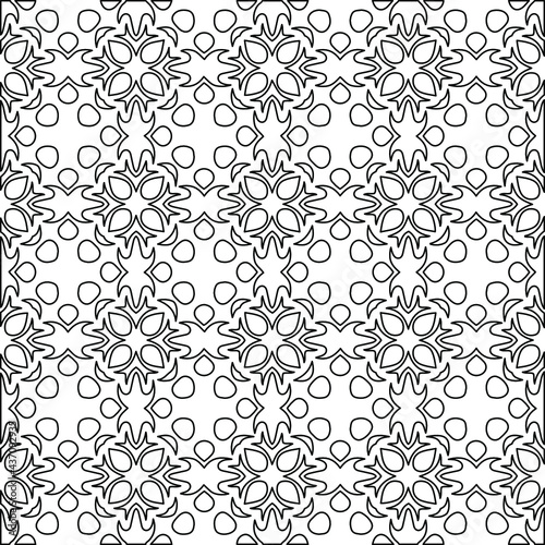 Vector monochrome pattern  Abstract texture for fabric print  card  table cloth  furniture  banner  cover  invitation  decoration  wrapping.