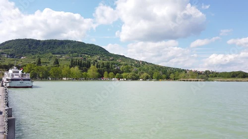 Port of Badacsonytomaj at lake Balaton - Badacsony photo