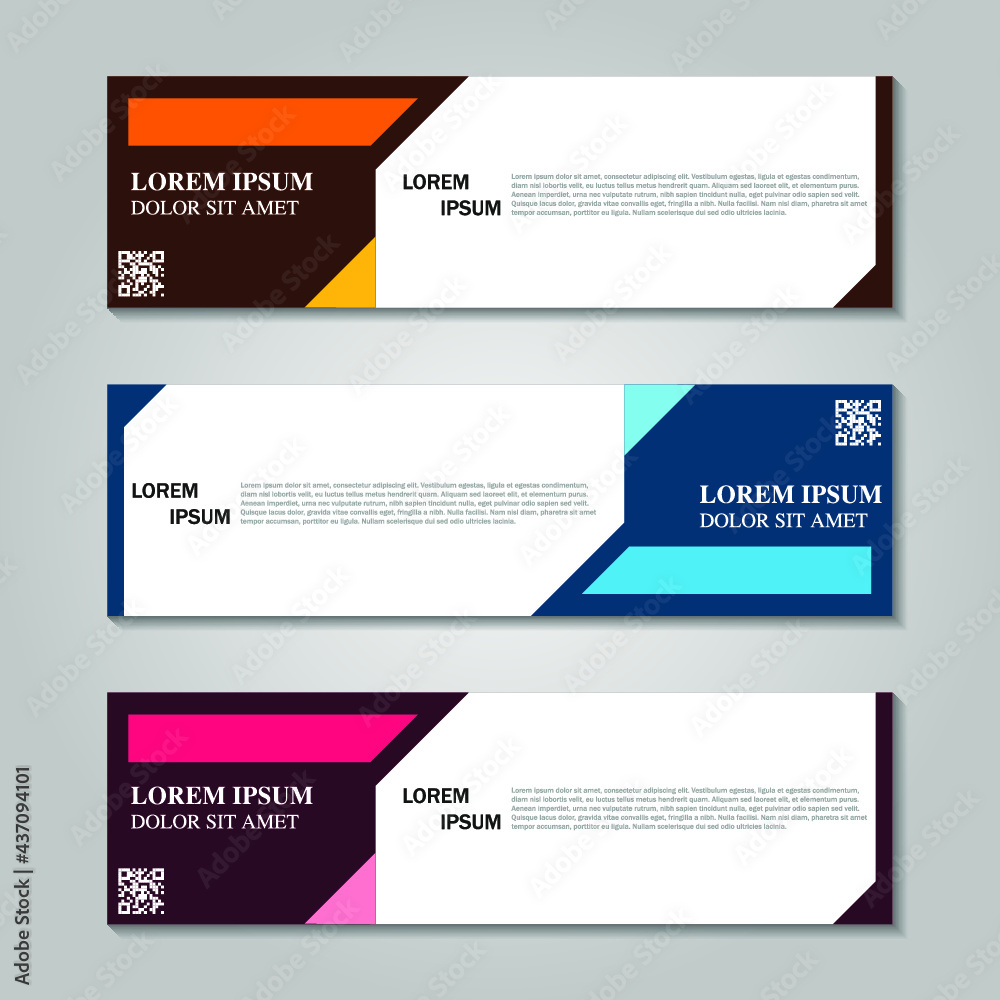 Set of long banner Set of long banner