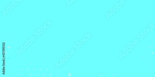 Light Blue, Green vector background with occult symbols.
