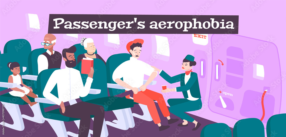 Passengers Aerophobia Illustration