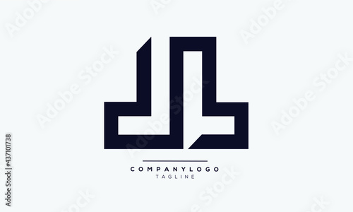 JL initials monogram letter text alphabet logo design photo