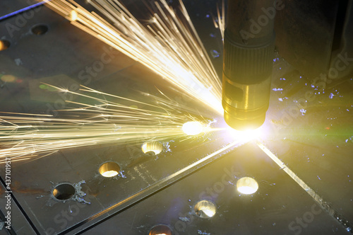 Technological process of cutting sheet metal with a plasma cutting machine with numerical control.