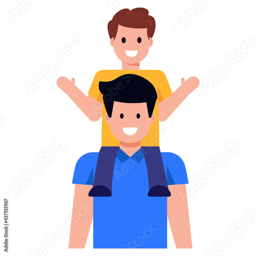 Father With Son 

