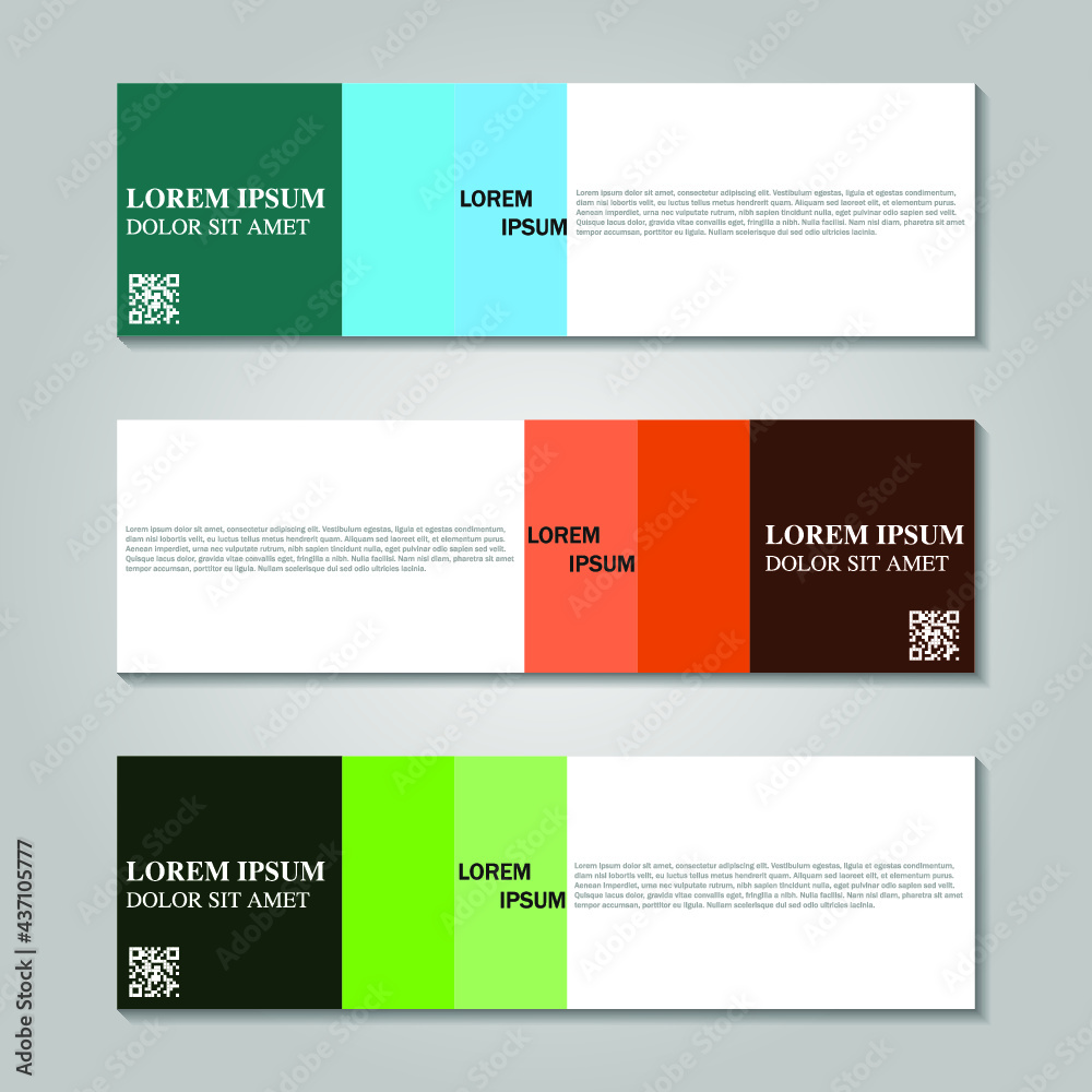 Set of long banner Set of long banner