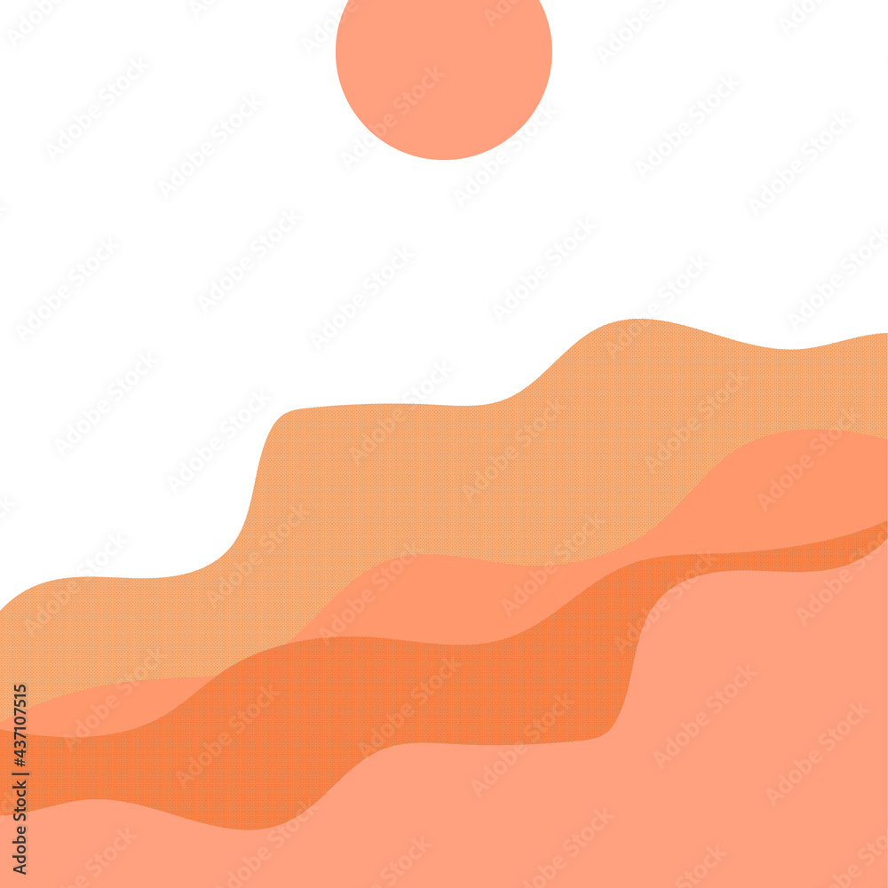 ILLUSTRATION MOUNTAIN JAPANESE STYLE MODERN LAYOUT VECTOR. GOOD FOR COVER, BANNER, BACKGROUND, POSTERS.